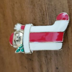 Vintage 1960s Christmas Holidays Brooch
